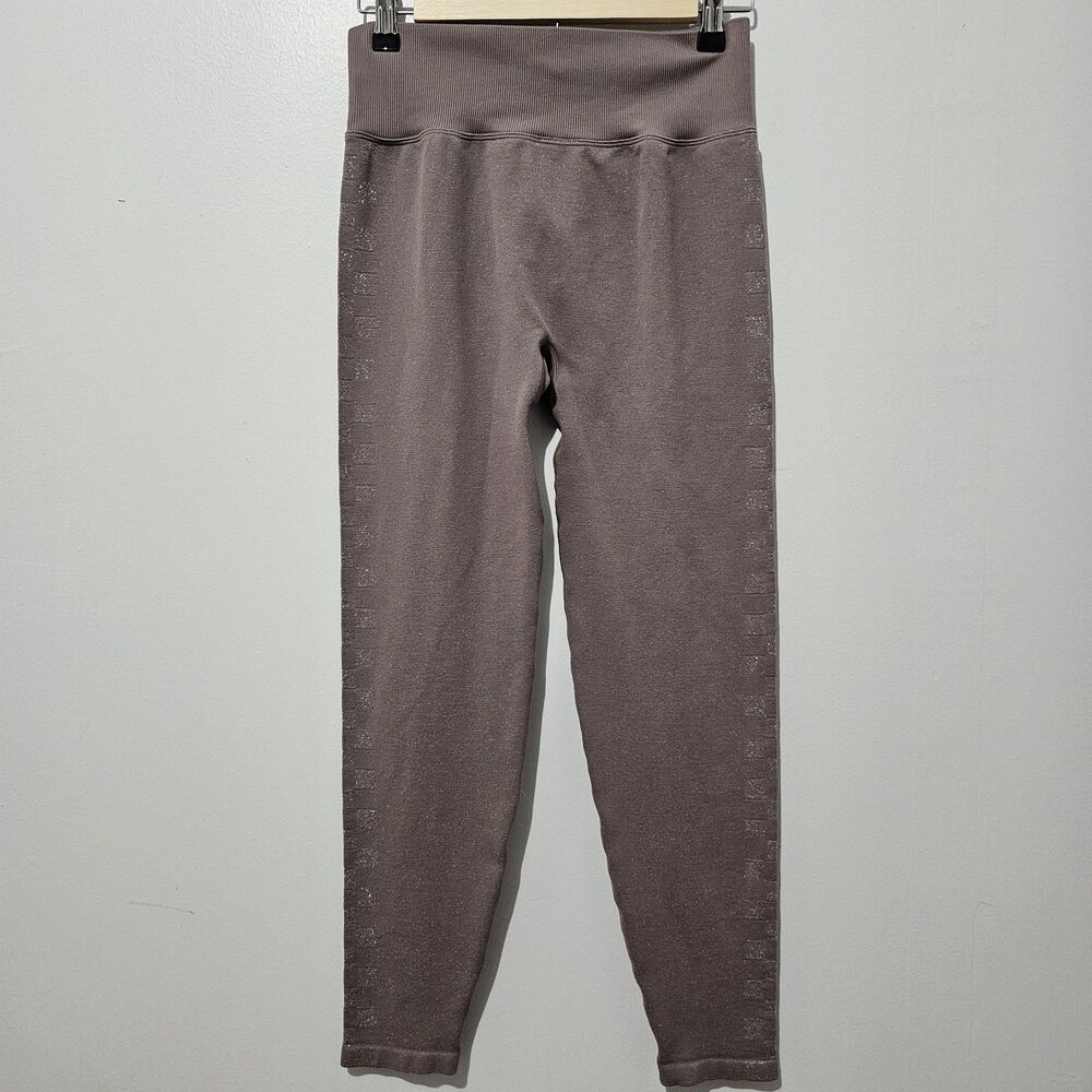 PINK Active - Leggings Seamless High Waisted Shimmer - Size M - Dusty Mauve
